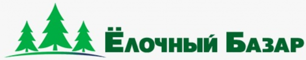 Логотип компании «Елочный базар» - живые новогодние ели с доставкой